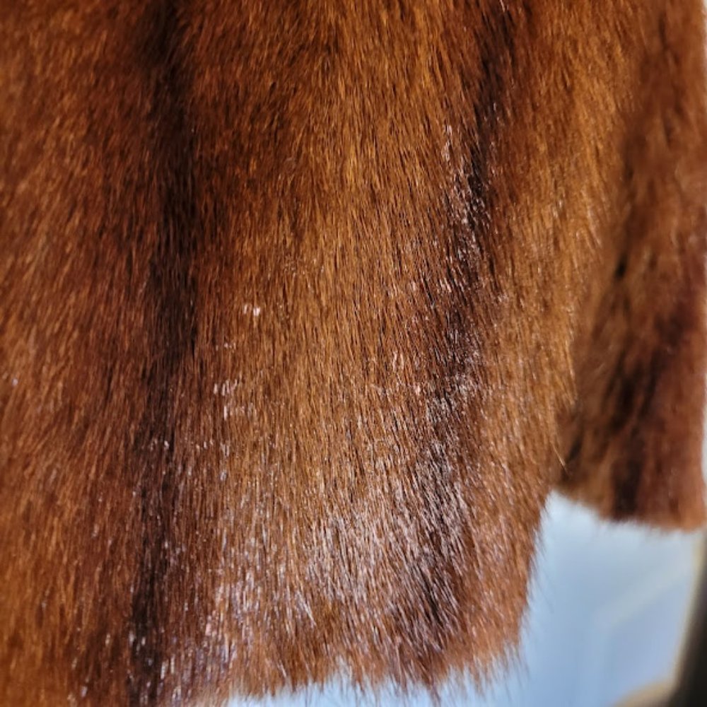 SOLD: Vintage Handmade Fur Vest Costume Renaissance Outlander Cottagecore Hunt - Picture 6 of 15